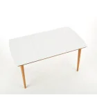 FOLDING TABLE BARRET, TABLE TOP - MATTE WHITE, LEGS - LEFKAS OAK order